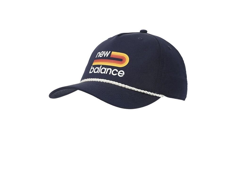 New Balance Men's Retro Logo Navy Rope Hat Snapback Baseball Dad Cap 990 NWT